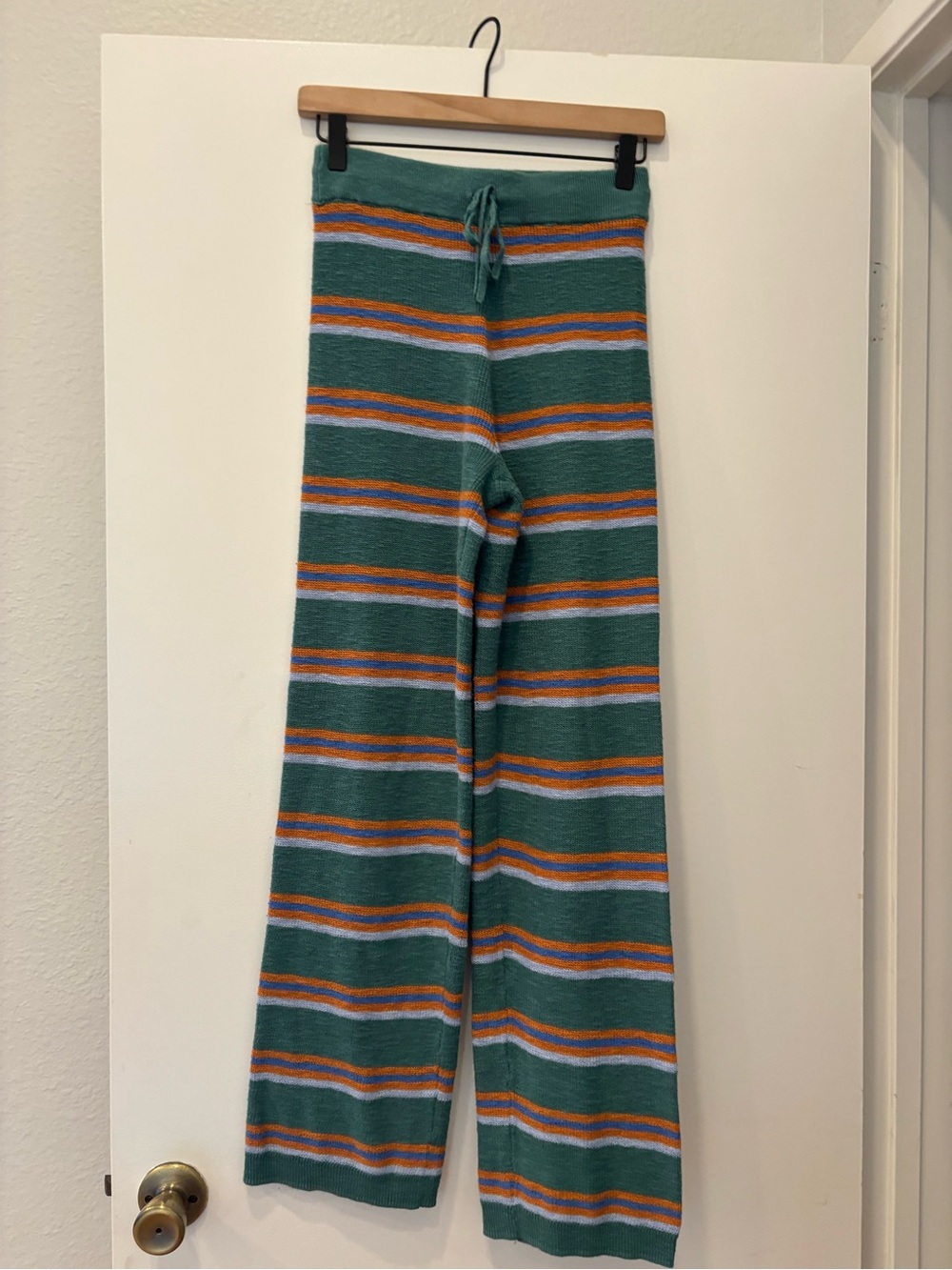 Free People Movement FP Beach striped Mariner knit drawstring pants boho chic XS